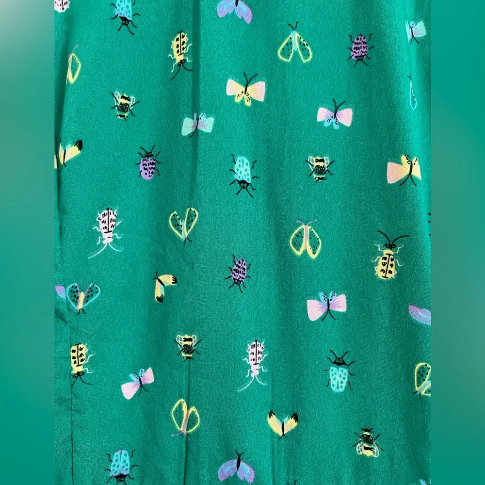 ModCloth Original Take Bug Insect Print Collared Dress | Size M - Picture 4 of 10